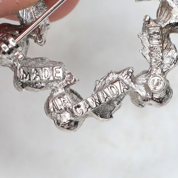 Vintage Sarah Coventry Silver Tone Rose Wreath Brooch Pin 80s Jewelry Designer - Picture 4 of 8